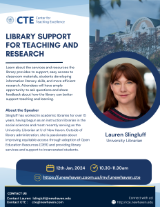 Library Support for Teaching and Research