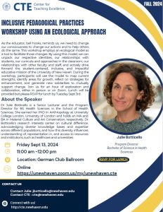 Inclusive Pedagogical Practices Workshop Using An Ecological Approach