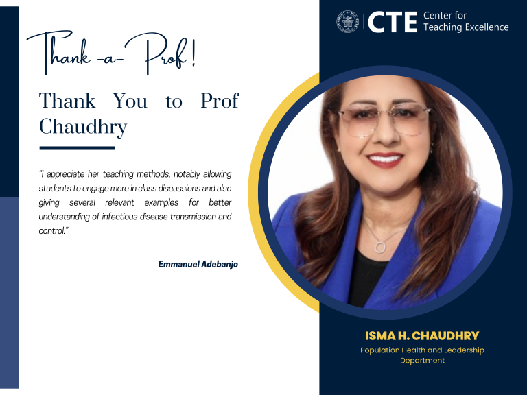 Isma H. Chaudhry, MD., MPH