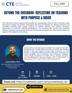 Beyond The Checkbox: Reflecting On Teaching With Purpose & Rigor