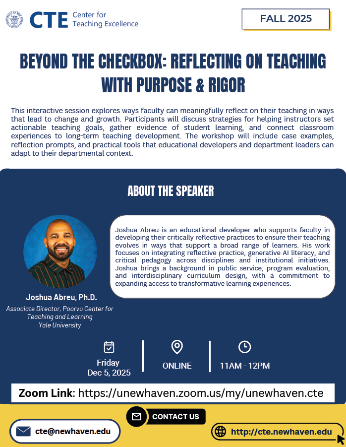 Beyond The Checkbox: Reflecting On Teaching With Purpose & Rigor