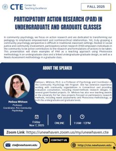 Participatory Action Research (PAR) in Undergraduate and Graduate Classes