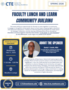 Faculty Lunch and Learn Community Building
