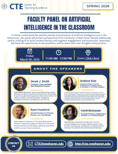 Faculty Panel on Artificial Intelligence in the Classroom
