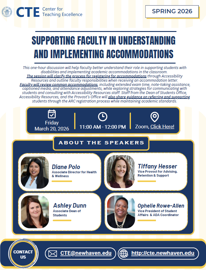Supporting Faculty in Understanding and Implementing Accommodations
