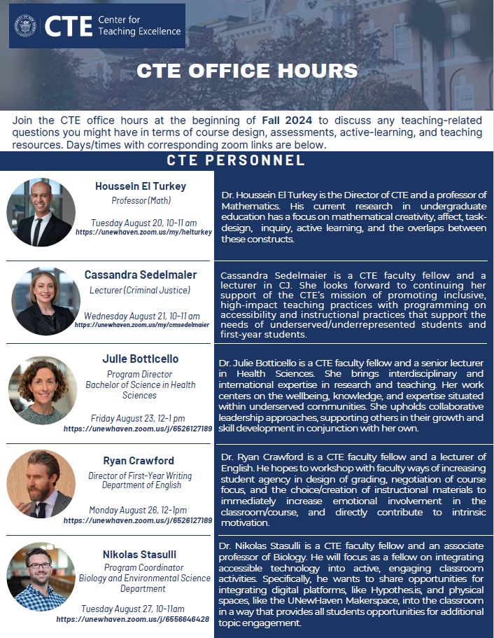 CTE Office Hours