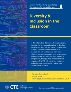 Diversity & Inclusion in the Classroom