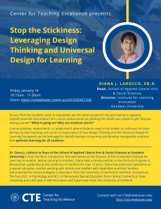 Stop the Sickness: Leveraging Design Thinking and Universal Design for Learning