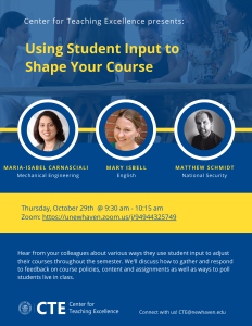 Using Student Input to Shape Your Course